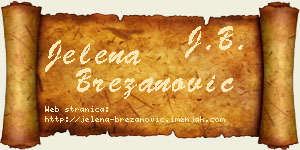 Jelena Brezanović vizit kartica